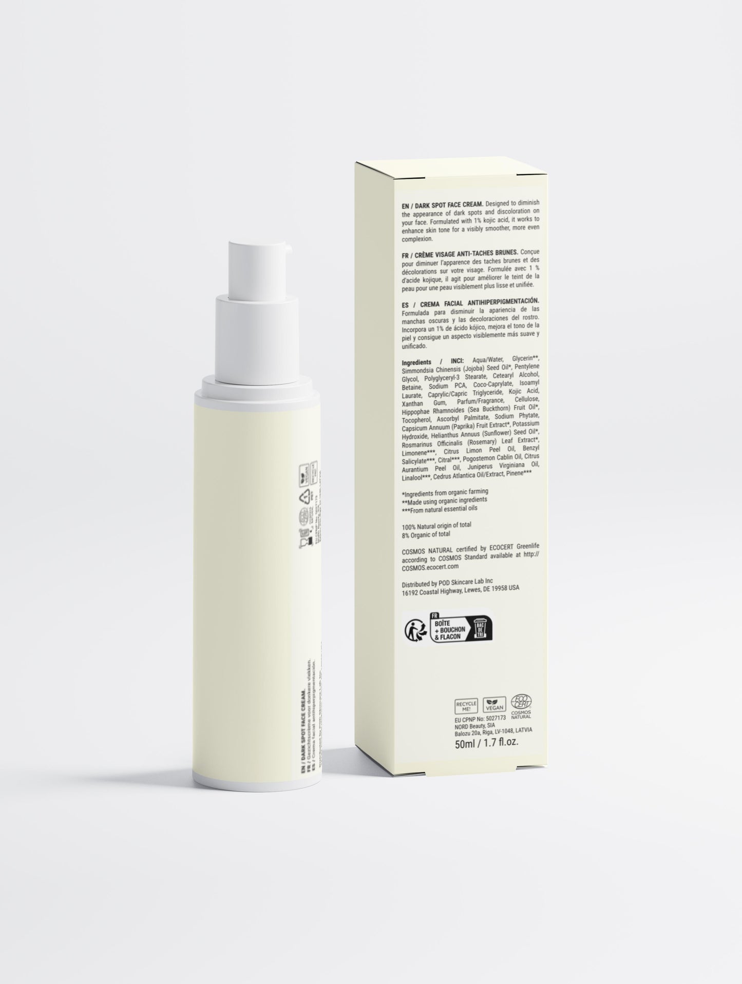 Dark Spot Face Cream with Kojic Acid